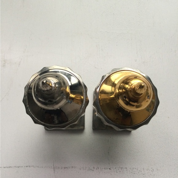Godinger Silver & Copper Plated Salt & Pepper Shakers - Picture 4 of 16